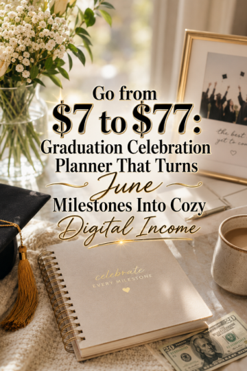 Go from  to : Graduation Celebration Planner That Turns June Milestones Into Cozy Digital Income