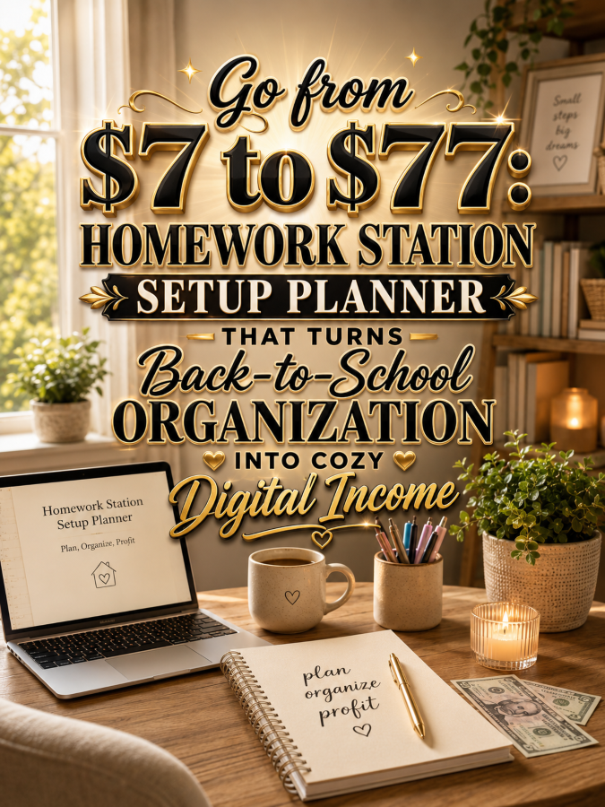 Go from to : Homework Station Setup Planner That Turns Back-to-School Organization Into Cozy Digital Income Go from to : Homework Station Setup Planner That Turns Back-to-School Organization Into Cozy Digital Income