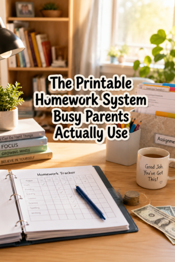 The Printable Homework System Busy Parents Actually Use