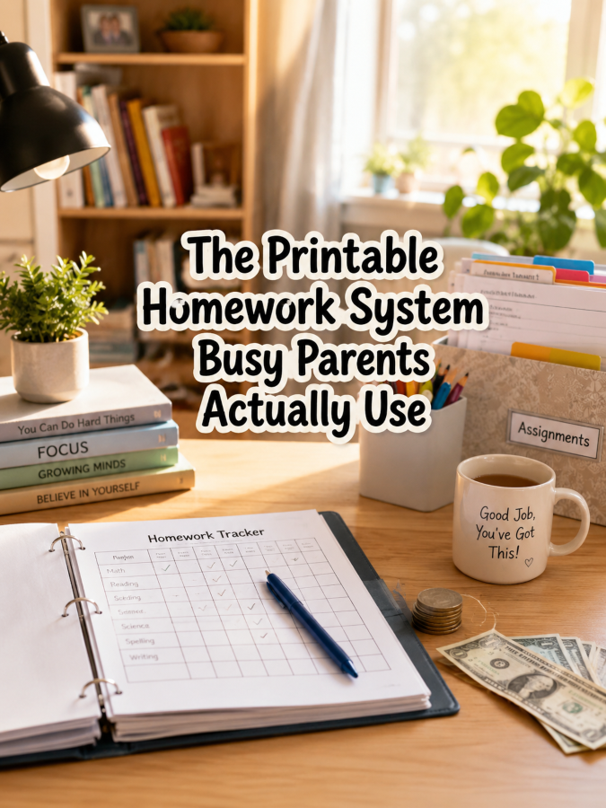 The Printable Homework System Busy Parents Actually Use The Printable Homework System Busy Parents Actually Use