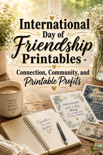 International Day of Friendship Printables – Connection, Community, and Printable Profits