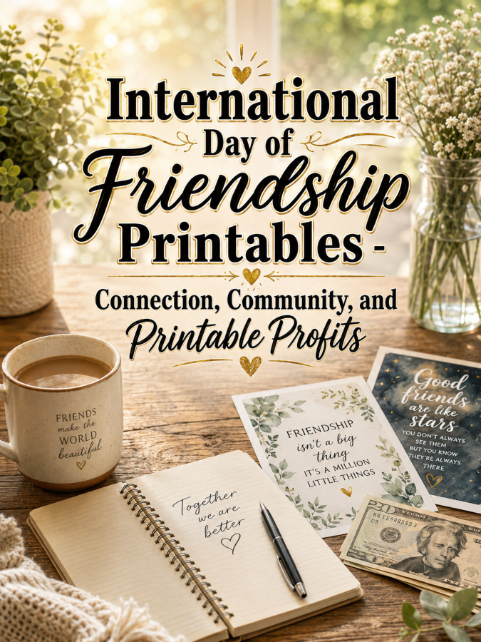 International Day of Friendship Printables – Connection, Community, and Printable Profits International Day of Friendship Printables – Connection, Community, and Printable Profits