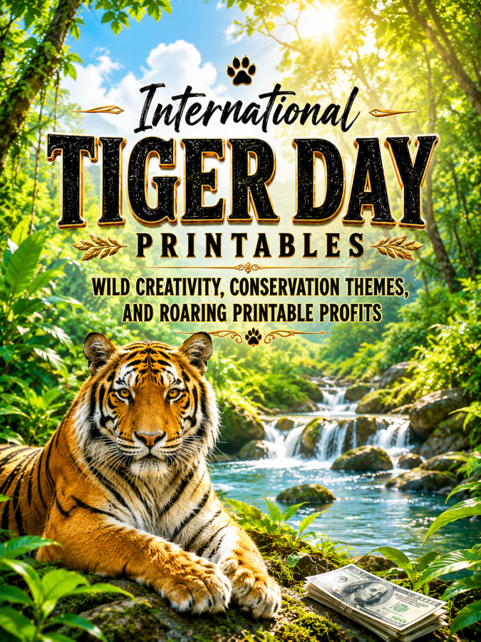 International Tiger Day Printables – Wild Creativity, Conservation Themes, and Roaring Printable Profits International Tiger Day Printables – Wild Creativity, Conservation Themes, and Roaring Printable Profits