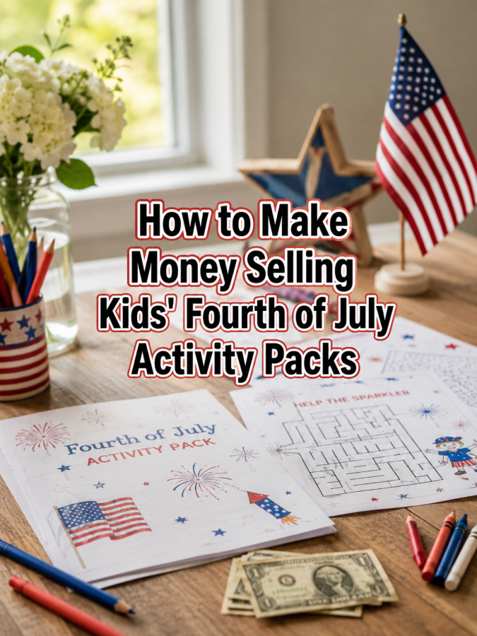 How to Make Money Selling Kids’ Fourth of July Activity Packs