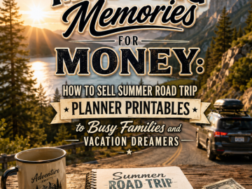Mapping Memories for Money: How to Sell Summer Road Trip Planner Printables to Busy Families and Vacation Dreamers