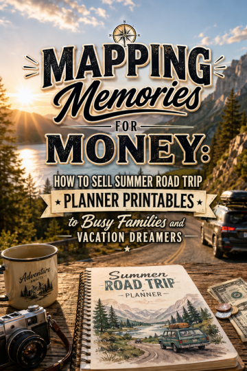 Mapping Memories for Money: How to Sell Summer Road Trip Planner Printables to Busy Families and Vacation Dreamers