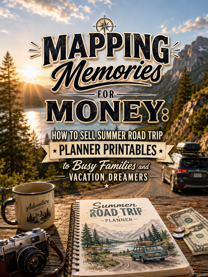 Mapping Memories for Money: How to Sell Summer Road Trip Planner Printables to Busy Families and Vacation Dreamers