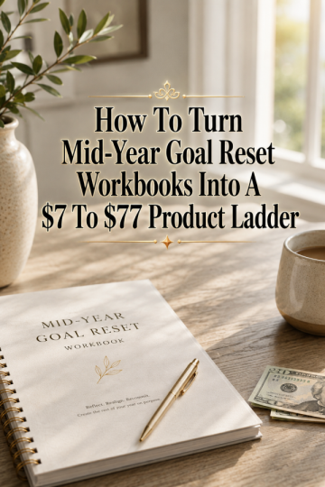 How To Turn Mid-Year Goal Reset Workbooks Into A  To  Product Ladder