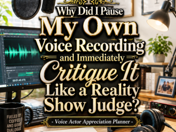 🎙️ âWhy Did I Pause My Own Voice Recording and Immediately Critique It Like a Reality Show Judge?â – Voice Actor Appreciation Planner 🎙️ âWhy Did I Pause My Own Voice Recording and Immediately Critique It Like a Reality Show Judge?â – Voice Actor Appreciation Planner