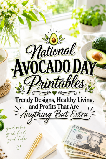 National Avocado Day Printables – Trendy Designs, Healthy Living, and Profits That Are Anything But Extra