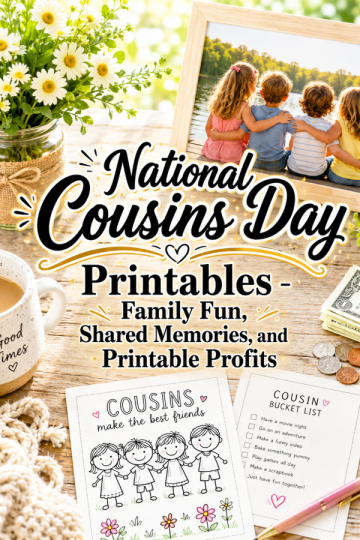 National Cousins Day Printables – Family Fun, Shared Memories, and Printable Profits