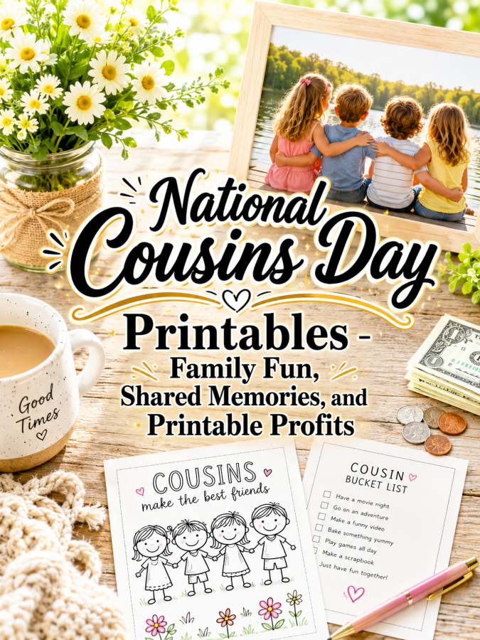 National Cousins Day Printables – Family Fun, Shared Memories, and Printable Profits