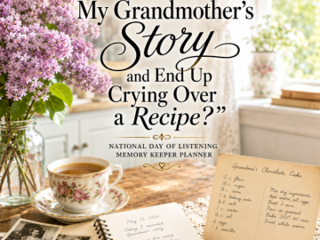 🎙️ “Why Did I Record My Grandmother’s Story and End Up Crying Over a Recipe?” – National Day of Listening Memory Keeper Planner 🎙️ “Why Did I Record My Grandmother’s Story and End Up Crying Over a Recipe?” – National Day of Listening Memory Keeper Planner