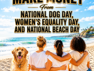 How to Make Money From National Dog Day, Women’s Equality Day, and National Beach Day How to Make Money From National Dog Day, Women’s Equality Day, and National Beach Day