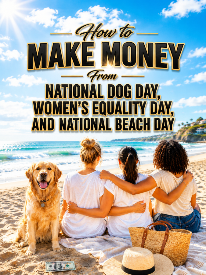 How to Make Money From National Dog Day, Women’s Equality Day, and National Beach Day How to Make Money From National Dog Day, Women’s Equality Day, and National Beach Day