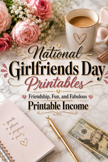 National Girlfriends Day Printables – Friendship, Fun, and Fabulous Printable Income