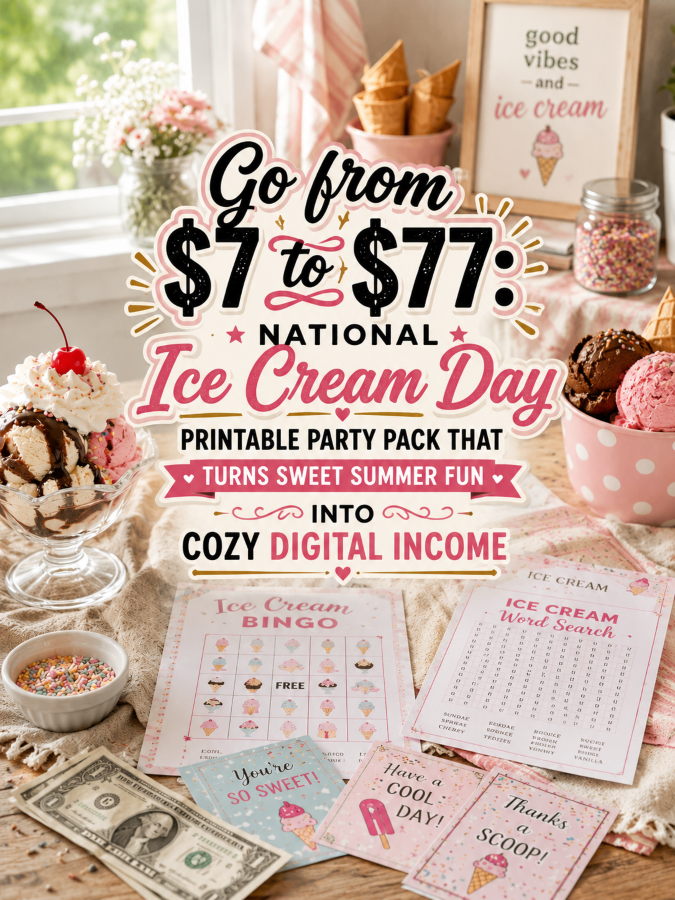 Go from to : National Ice Cream Day Printable Party Pack That Turns Sweet Summer Fun Into Cozy Digital Income Go from to : National Ice Cream Day Printable Party Pack That Turns Sweet Summer Fun Into Cozy Digital Income
