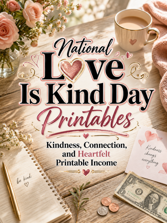 National Love Is Kind Day Printables – Kindness, Connection, and Heartfelt Printable Income