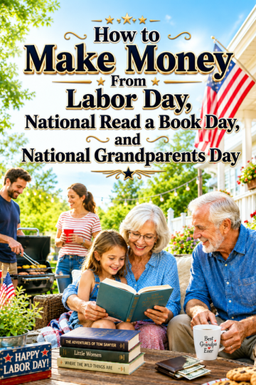How to Make Money From Labor Day, National Read a Book Day, and National Grandparents Day