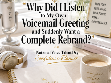 🎤 “Why Did I Listen to My Own Voicemail Greeting and Suddenly Want a Complete Rebrand?” – National Voice Talent Day Confidence Planner