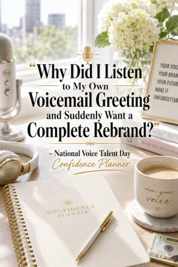🎤 “Why Did I Listen to My Own Voicemail Greeting and Suddenly Want a Complete Rebrand?” – National Voice Talent Day Confidence Planner