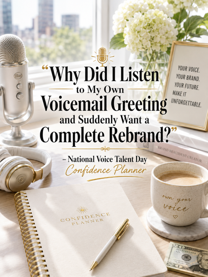 🎤 “Why Did I Listen to My Own Voicemail Greeting and Suddenly Want a Complete Rebrand?” – National Voice Talent Day Confidence Planner