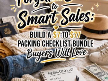 From Forgotten Socks to Smart Sales: Build a  to  Packing Checklist Bundle Buyers Will Love