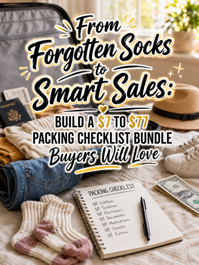 From Forgotten Socks to Smart Sales: Build a  to  Packing Checklist Bundle Buyers Will Love