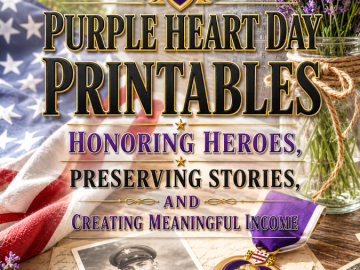 Purple Heart Day Printables – Honoring Heroes, Preserving Stories, and Creating Meaningful Income Purple Heart Day Printables – Honoring Heroes, Preserving Stories, and Creating Meaningful Income