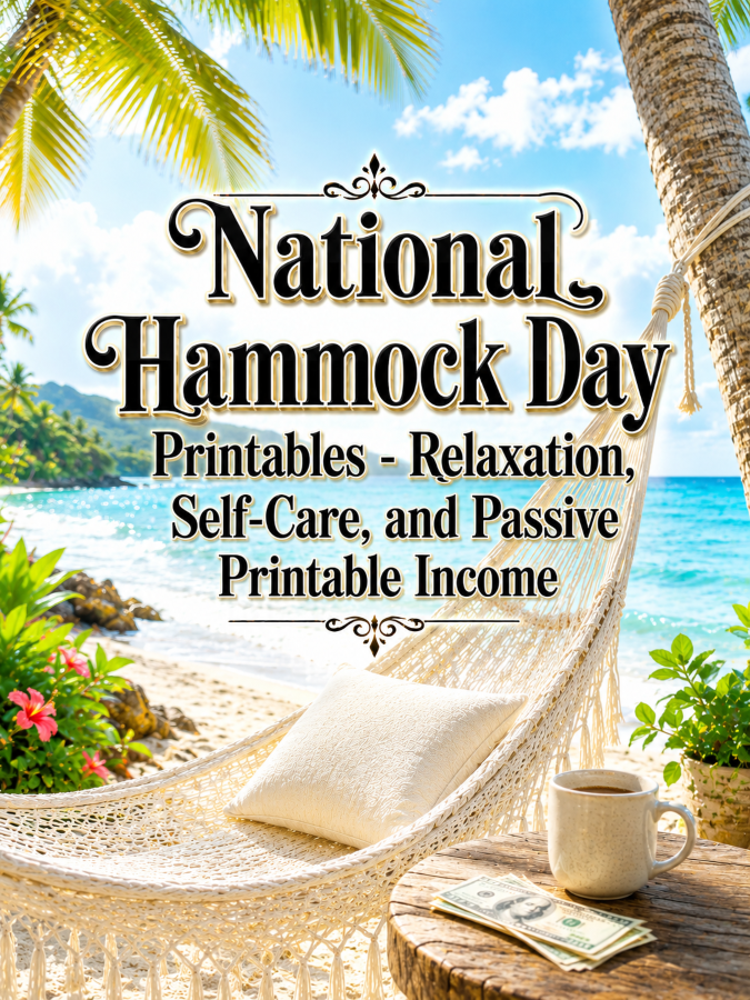 National Hammock Day Printables – Relaxation, Self-Care, and Passive Printable Income National Hammock Day Printables – Relaxation, Self-Care, and Passive Printable Income