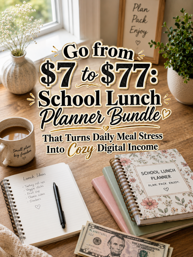Go from to : School Lunch Planner Bundle That Turns Daily Meal Stress Into Cozy Digital Income Go from to : School Lunch Planner Bundle That Turns Daily Meal Stress Into Cozy Digital Income