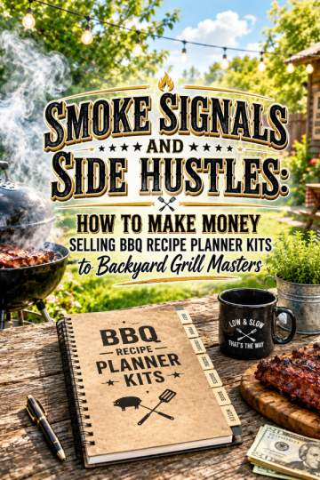 Smoke Signals and Side Hustles: How to Make Money Selling BBQ Recipe Planner Kits to Backyard Grill Masters