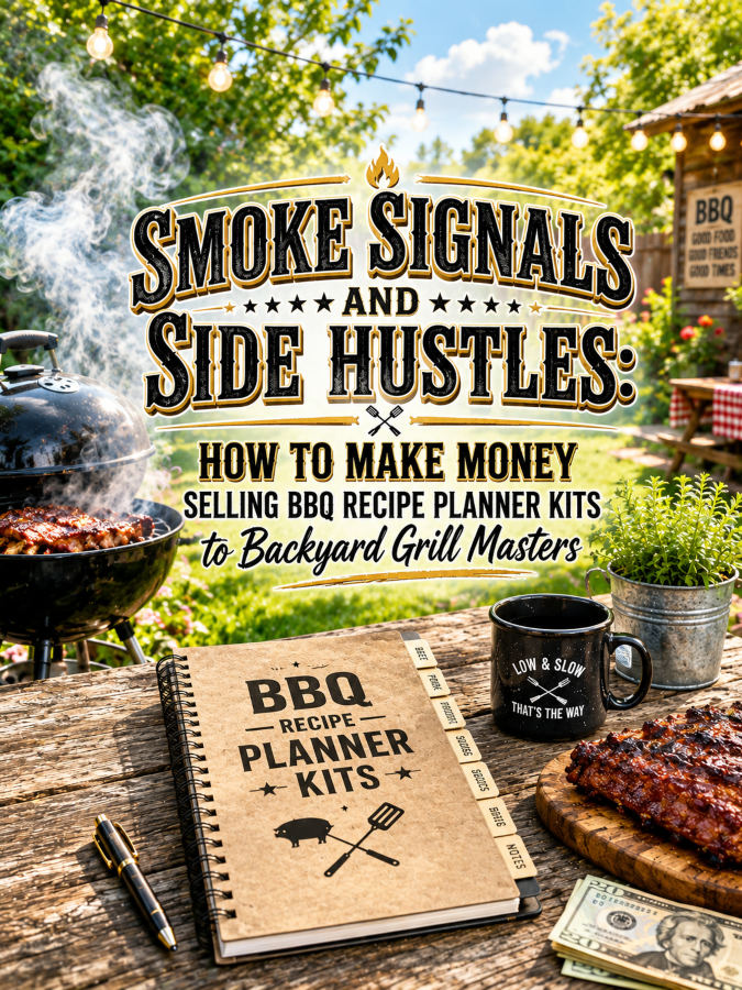 Smoke Signals and Side Hustles: How to Make Money Selling BBQ Recipe Planner Kits to Backyard Grill Masters