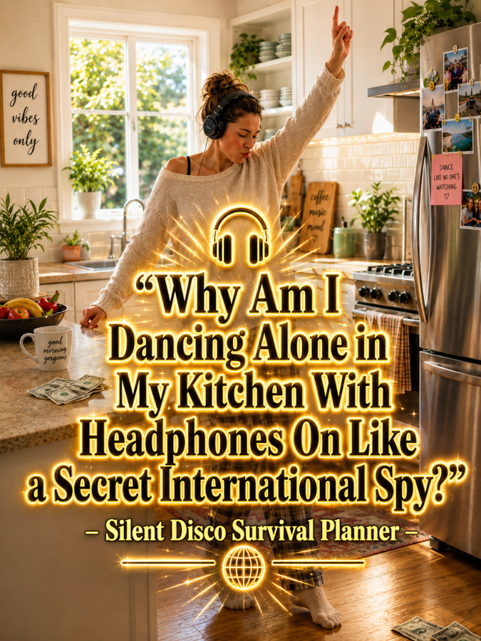 🎧 “Why Am I Dancing Alone in My Kitchen With Headphones On Like a Secret International Spy?” – Silent Disco Survival Planner 🎧 “Why Am I Dancing Alone in My Kitchen With Headphones On Like a Secret International Spy?” – Silent Disco Survival Planner