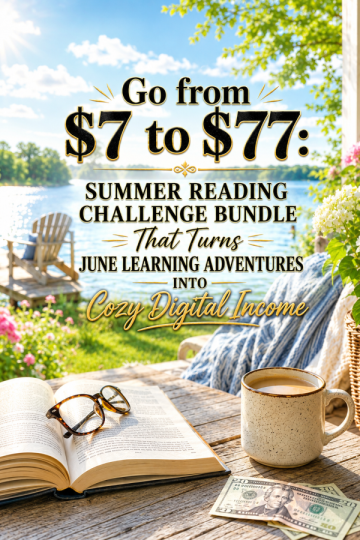 Go from  to : Summer Reading Challenge Bundle That Turns June Learning Adventures Into Cozy Digital Income