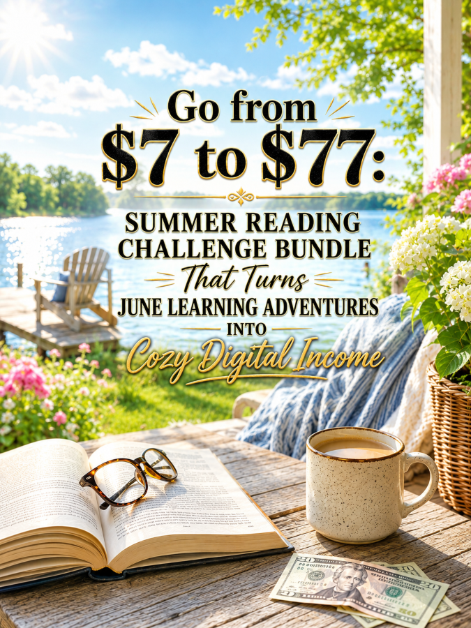 Go from  to : Summer Reading Challenge Bundle That Turns June Learning Adventures Into Cozy Digital Income