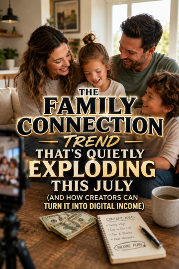 The Family Connection Trend That’s Quietly Exploding This July (And How Creators Can Turn It Into Digital Income)