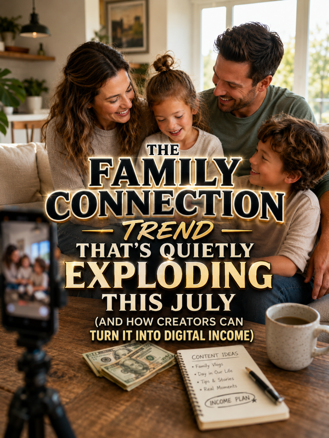 The Family Connection Trend That’s Quietly Exploding This July (And How Creators Can Turn It Into Digital Income)