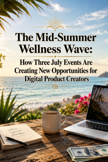 The Mid-Summer Wellness Wave: How Three July Events Are Creating New Opportunities for Digital Product Creators