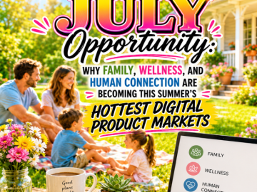 The Hidden July Opportunity: Why Family, Wellness, and Human Connection Are Becoming This Summer’s Hottest Digital Product Markets