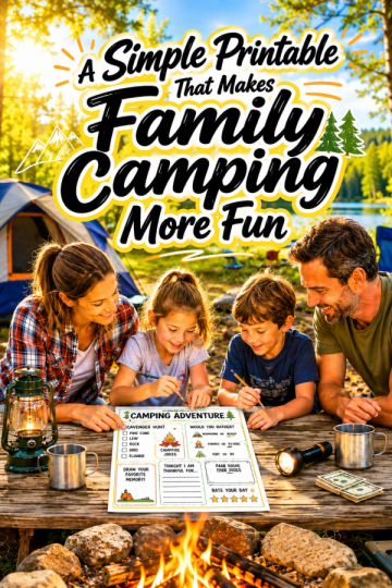 A Simple Printable That Makes Family Camping More Fun