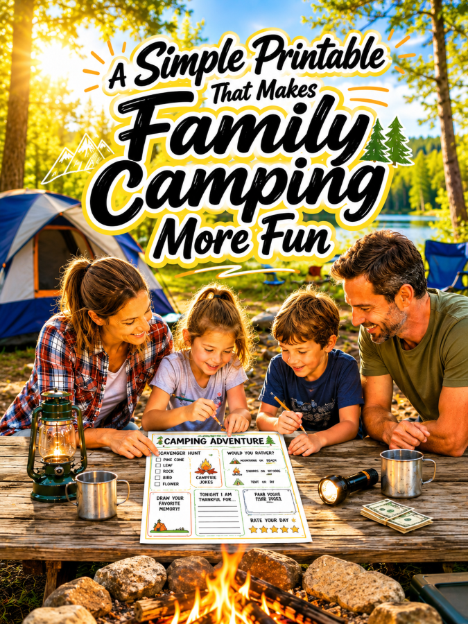 A Simple Printable That Makes Family Camping More Fun