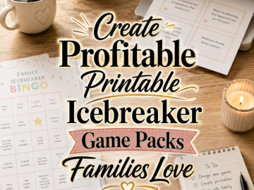 Create Profitable Printable Icebreaker Game Packs Families Love
