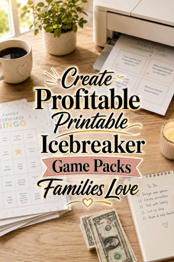 Create Profitable Printable Icebreaker Game Packs Families Love