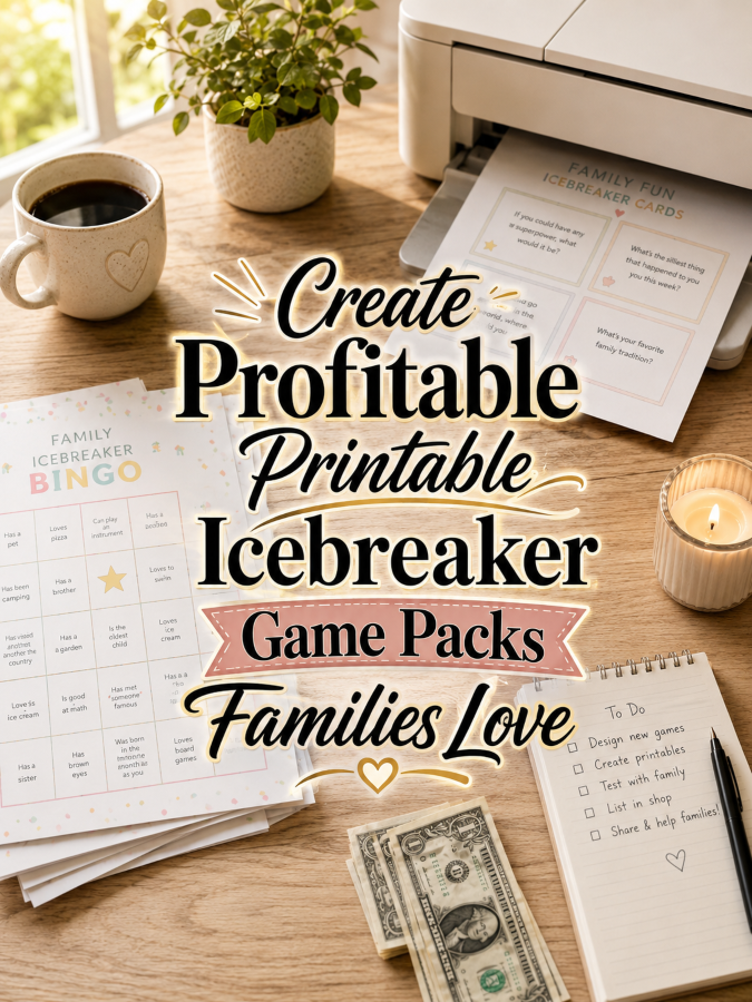 Create Profitable Printable Icebreaker Game Packs Families Love