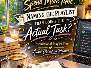 🎵 “Why Did I Spend More Time Naming the Playlist Than Doing the Actual Task?” – International Playlist Day Audio Obsession Planner 🎵 “Why Did I Spend More Time Naming the Playlist Than Doing the Actual Task?” – International Playlist Day Audio Obsession Planner