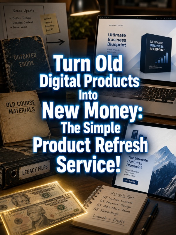 Turn Old Digital Products Into New Money: The Simple Product Refresh Service