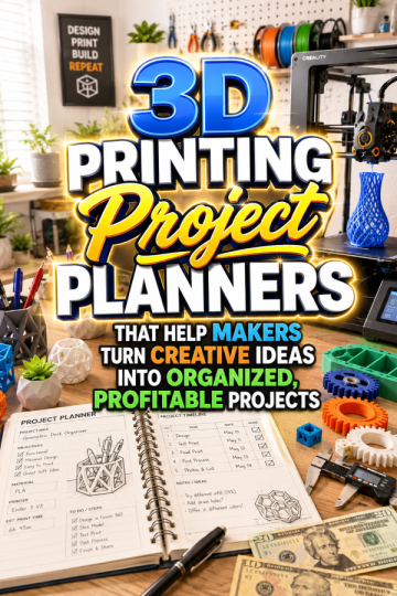 3D Printing Project Planners That Help Makers Turn Creative Ideas Into Organized, Profitable Projects