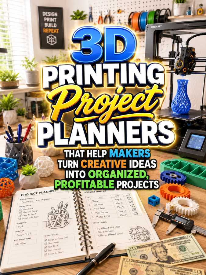 3D Printing Project Planners That Help Makers Turn Creative Ideas Into Organized, Profitable Projects 3D Printing Project Planners That Help Makers Turn Creative Ideas Into Organized, Profitable Projects
