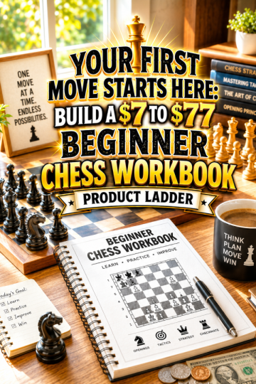 Your First Move Starts Here: Build a  to  Beginner Chess Workbook Product Ladder